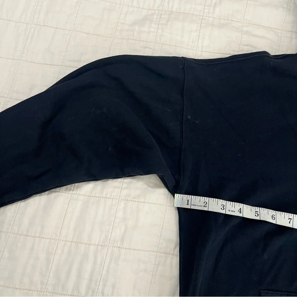 AEROPOSTALE Mens Black Full Zip Sweater Hoodie Size Small